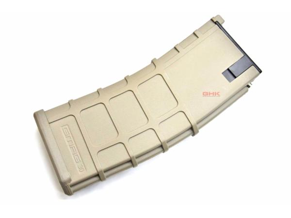 T GHK PMAG Gas G5/M4 GBB Magazine ( Tan )